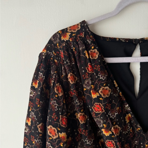 Lane Bryant | Floral Print Long Sleeve Seamed-Bodice Maxi Dress | Size 20 - Picture 8 of 13